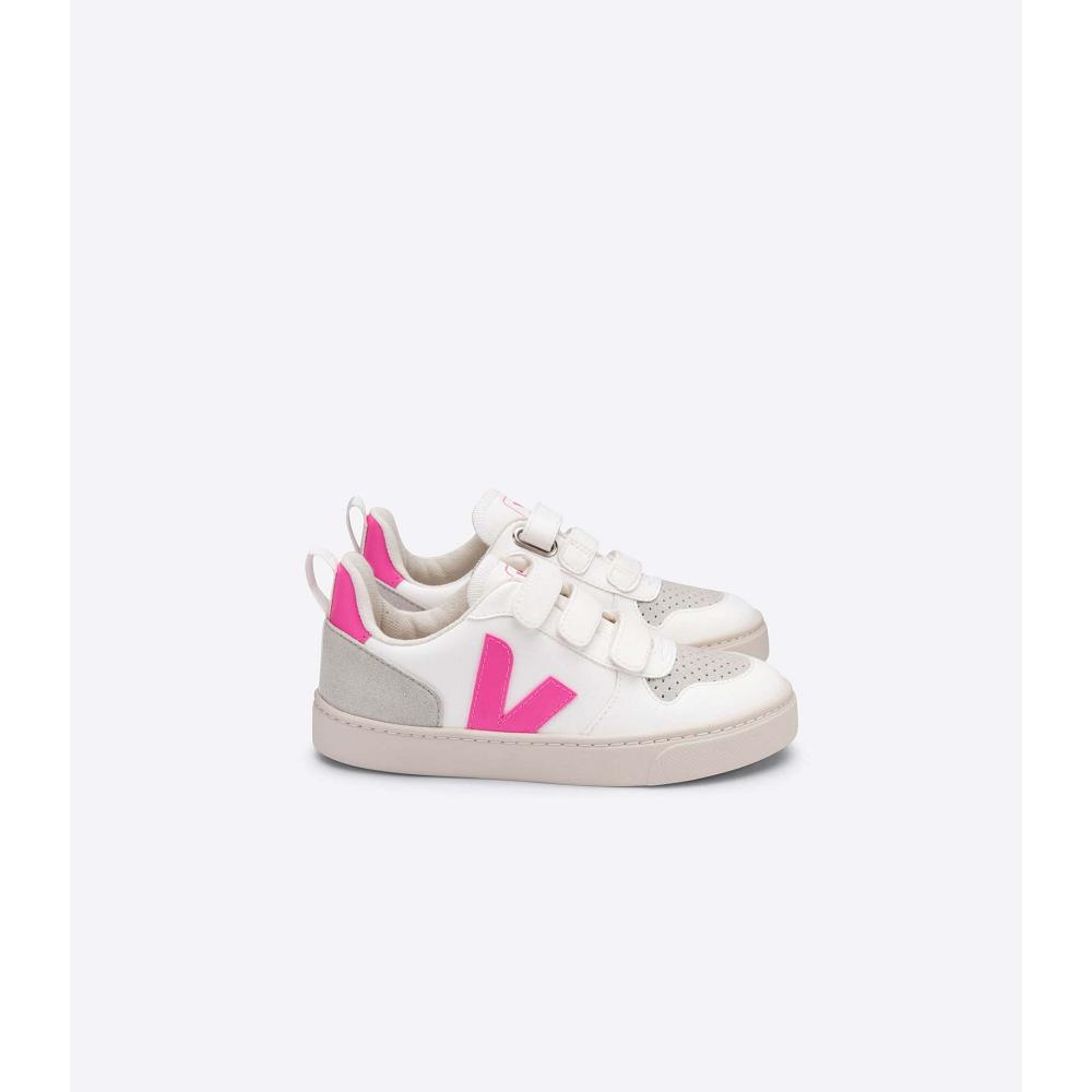 Veja V-10 CWL Schoenen Kinderen White/Pink | BE 786UZG